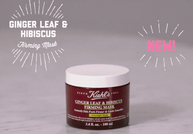 Masca de noapte antirid Ginger Leaf & Hibiscus Firming, 100 ml, Kiehl's